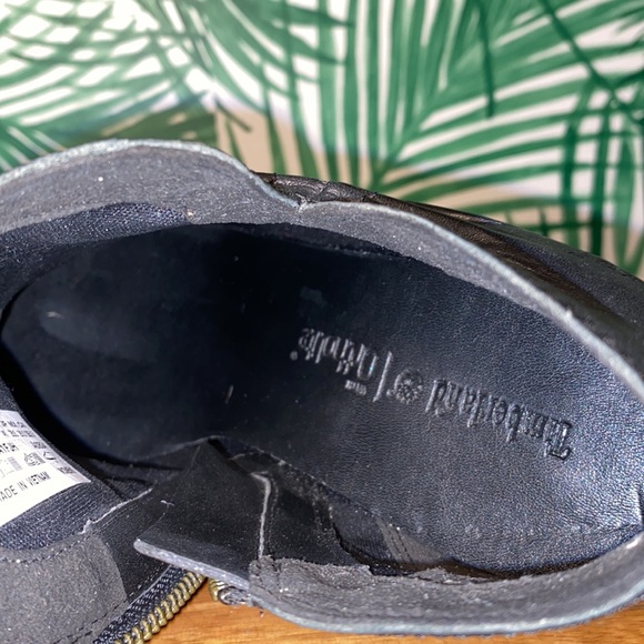 Timberland Black Leather Open Toe Bootie Women’s 9.5 - Picture 8 of 9